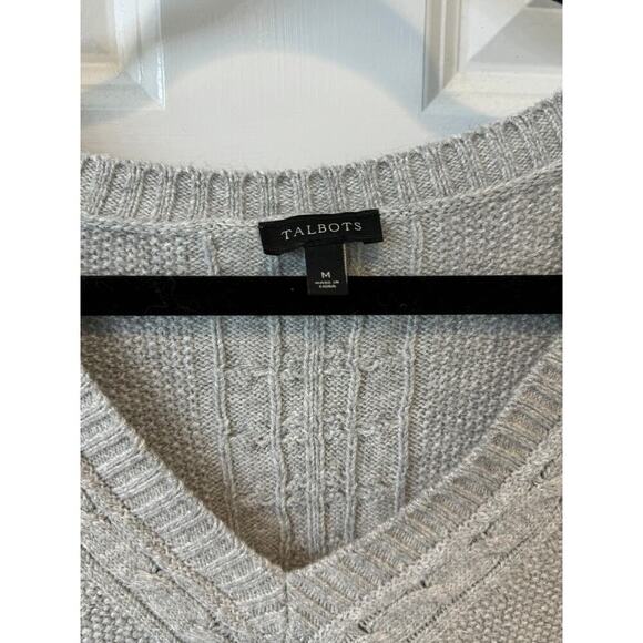 Talbots Seed Stitched Oversized Sweater Vest/Poncho size Medium - Picture 2 of 6